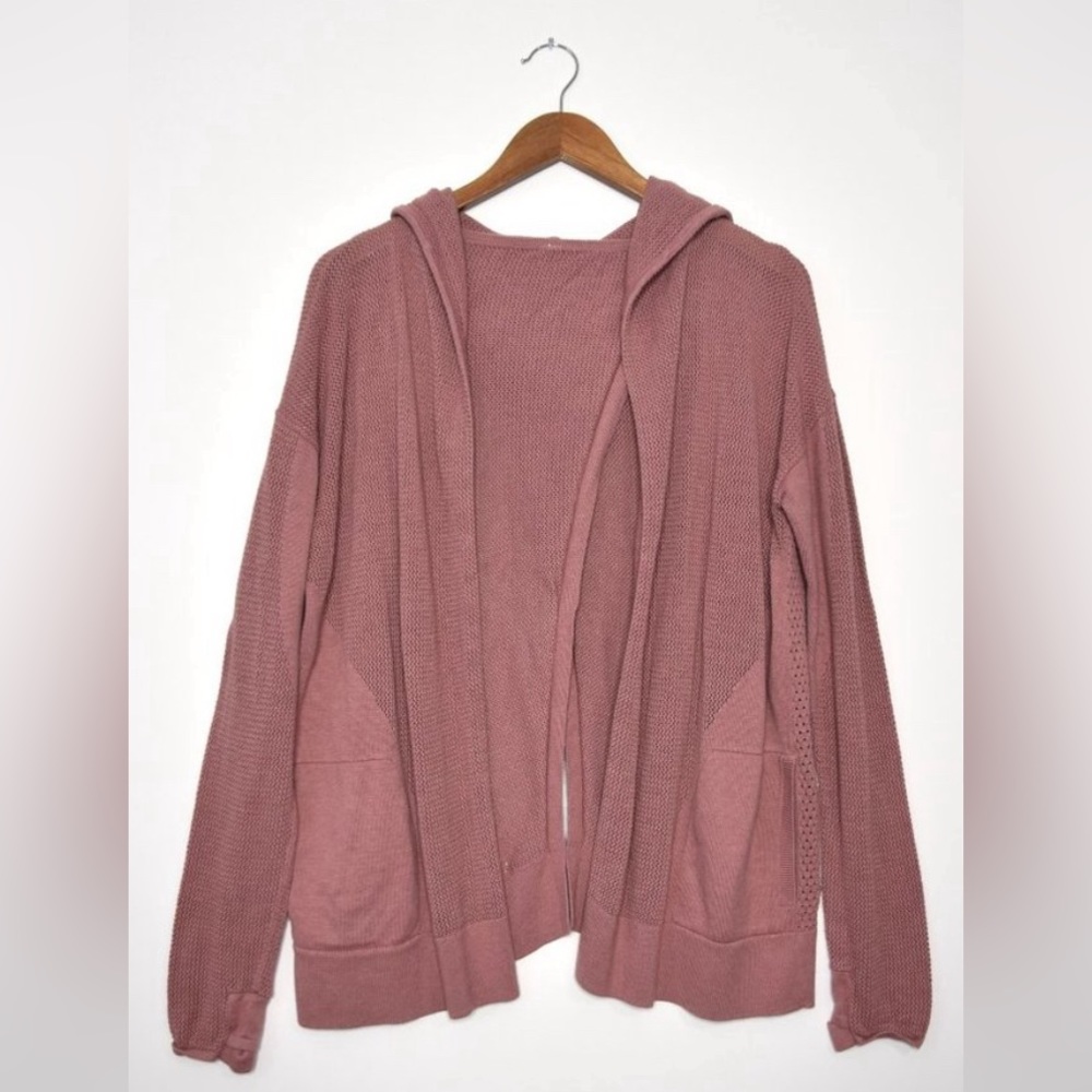 LULULEMON Still Movement Wrap Hoodie Heathered Quicksand 10